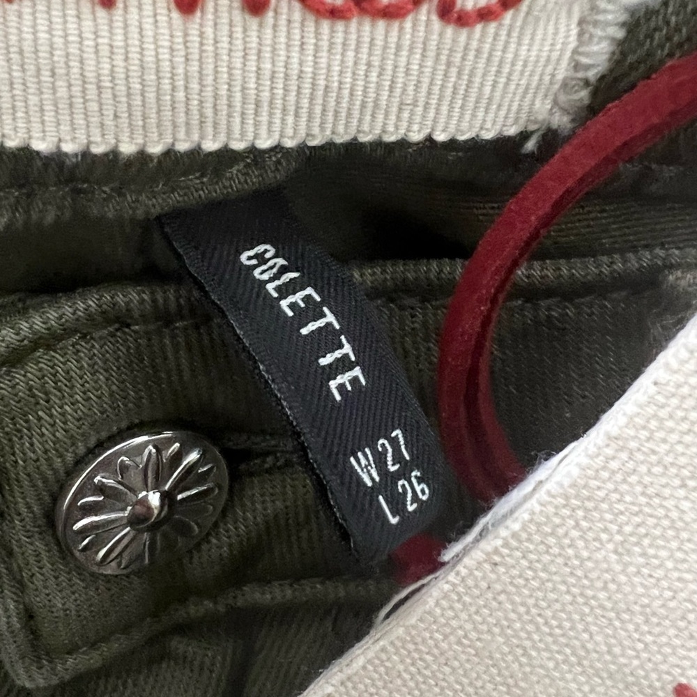 Driftwood 
Collette Roads End plaid cuff crop jeans size 27 - Picture 6 of 11